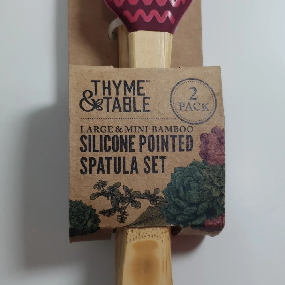 Thyme & Table Large & Mini Silicone Pointed Spatulals